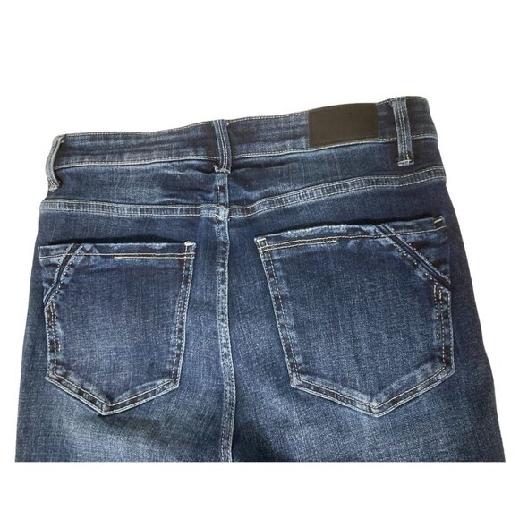 Buckle Women's Skinny Jeans - Dark Blue - Picture 8 of 10